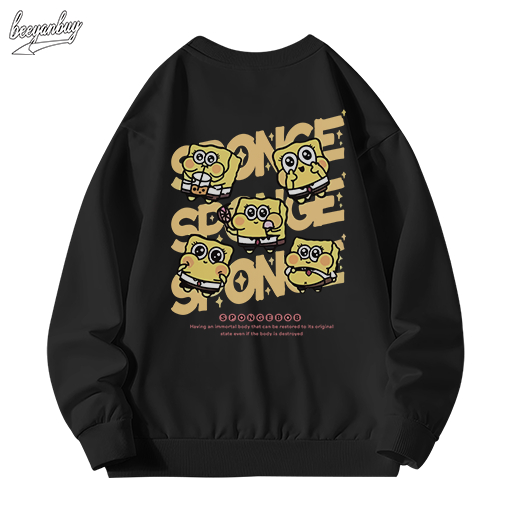 Áo sweater nam BEEYANBUY áo nỉ thời trang in hình Patrick Star unisex 100% cotton-Y0433