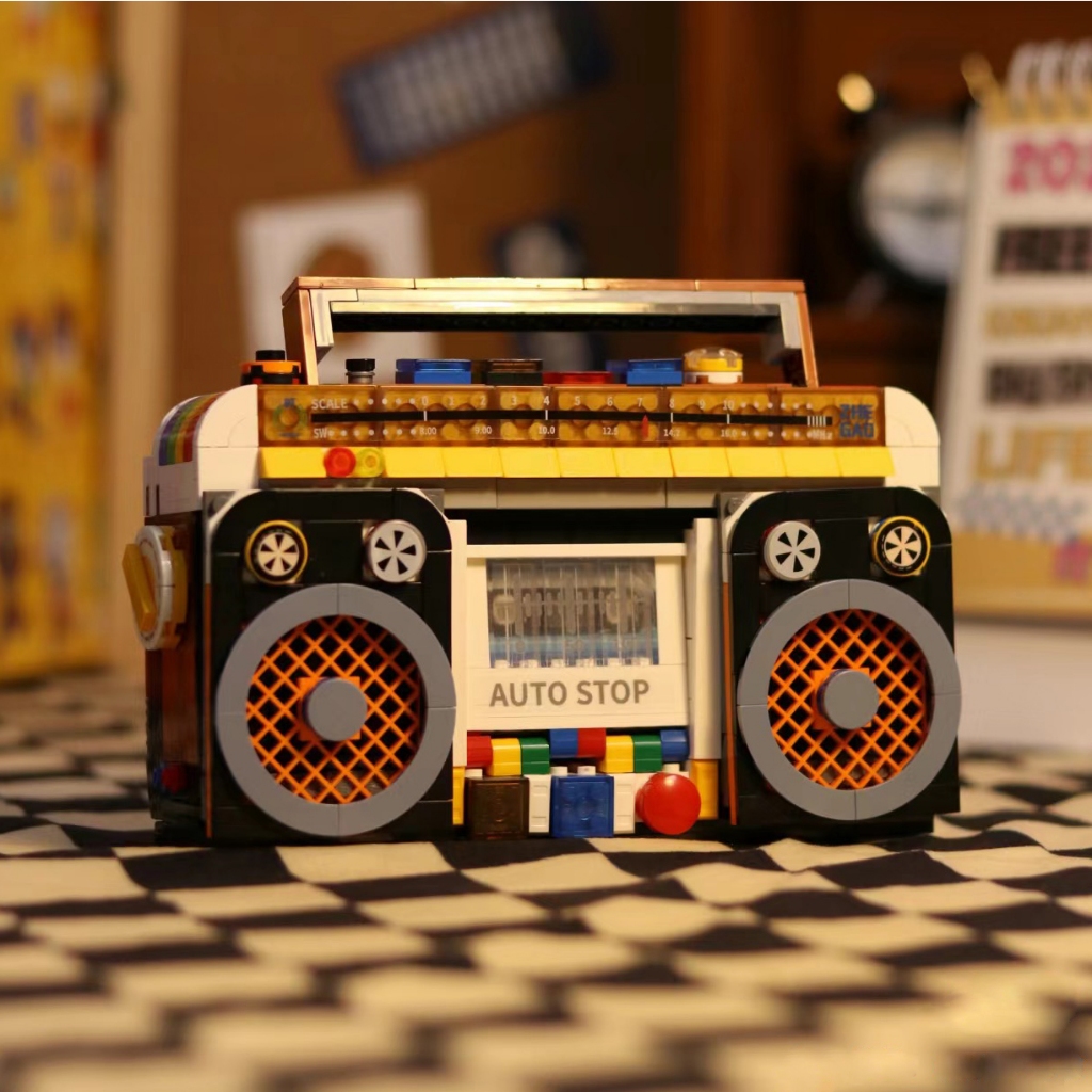 Đồ Chơi Lắp Ráp Tủ Lạnh tv Máy Giặt mini Phong Cách Hoài Cổ Sáng Tạo