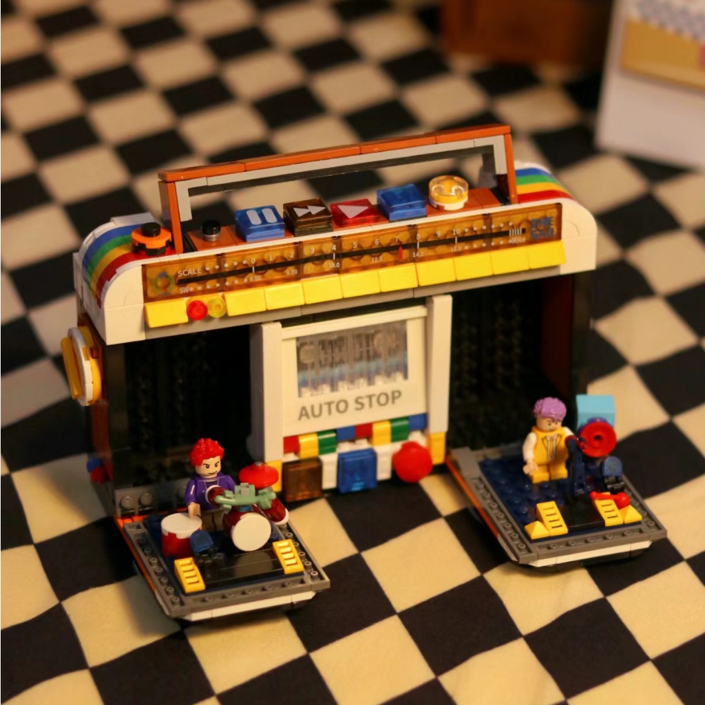 Đồ Chơi Lắp Ráp Tủ Lạnh tv Máy Giặt mini Phong Cách Hoài Cổ Sáng Tạo