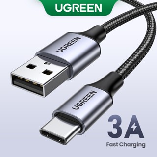 Cáp sạc nhanh UGREEN 3A 18w Type-C USB-C nylon bện thích hợp cho Redmi Xiaomi 13 12 Pro Samsung galaxy s22 one plus