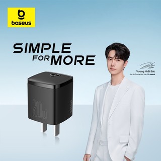 Củ Sạc Baseus 20W USB C hỗ trợ sạc nhanh Type C PD cho iP 15 14 13 12 11