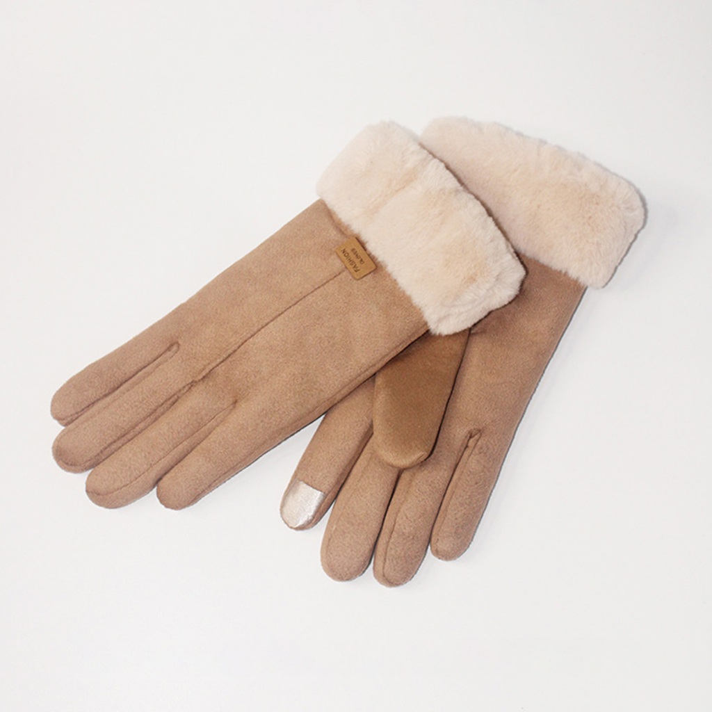 Găng Tay Lái Xe Chống Gió Mềm Mại Cảm Ứng Chạm Thiết Kế Màn Hình Cảm Ứng Dành Cho Bạn Nữ Đi Mua Sắm