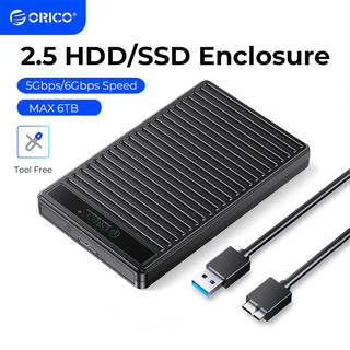 Hộp đựng ổ cứng ngoài ORICO 2.5 SATA sang USB 3.0 type C 5Gbps 4TB SSD HDD kèm phụ kiện