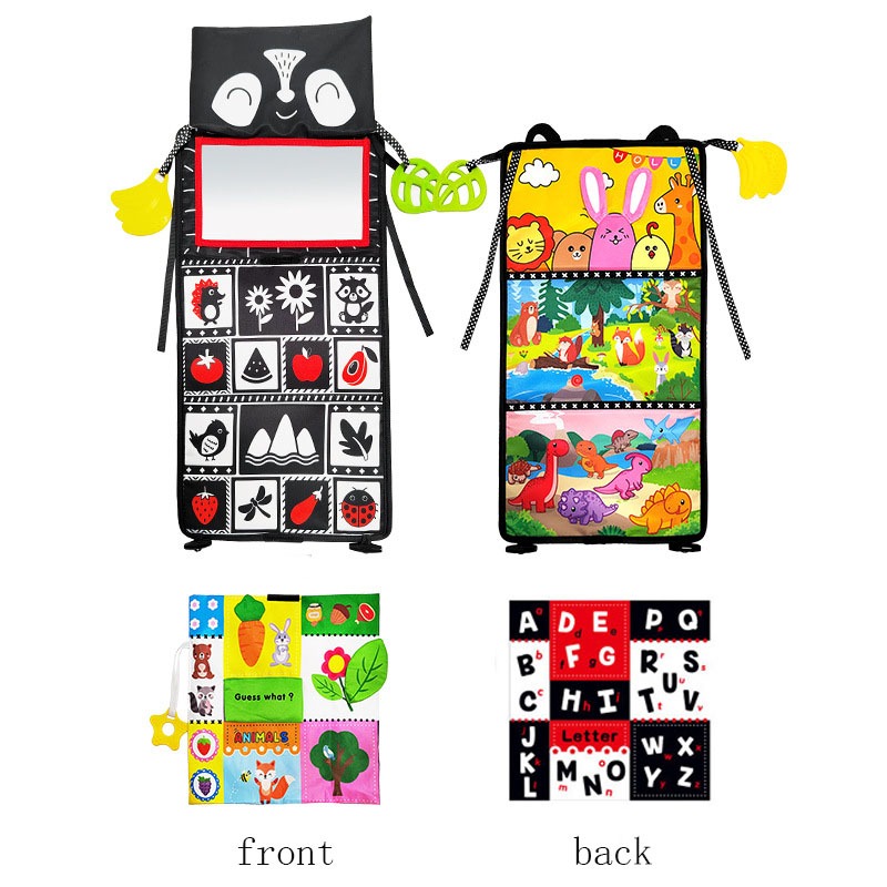 Sách Vải Nhăn Màu Trắng Đen Có Gương Cảm Biến Cao Giáo Dục Cho Bé