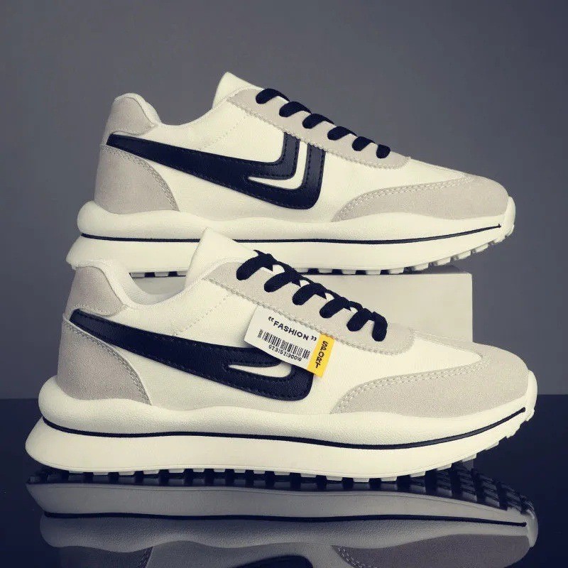 Giày Thể Thao Thoáng Khí Trọng Lượng Nhẹ Thời Trang Mùa Thu Phong Cách Hàn Quốc Cho Nam