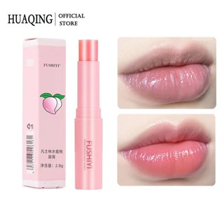 Son dưỡng môi đào tự nhiên HUAQING thay đổi màu sắc theo nhiệt độ lâu trôi dưỡng ẩm cho nữ