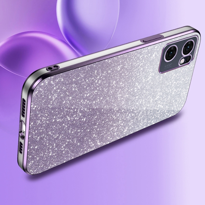 Ôp Điện Thoại Dẻo Trong Suốt Tráng Gương Lấp Lánh Sang Trọng Cho oppo reno 7 7z 6 z 6z 5 4 3 Ốp