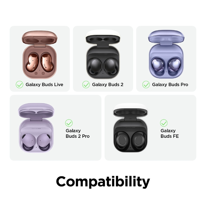 Vỏ Bảo Vệ Hộp Sạc Tai Nghe Samsung Galaxy Buds 2 / Buds Live / Buds FE / Buds 2 Pro / Buds Pro Hình Chuột Mickey Kèm Móc Treo Cho Buds2 Pro