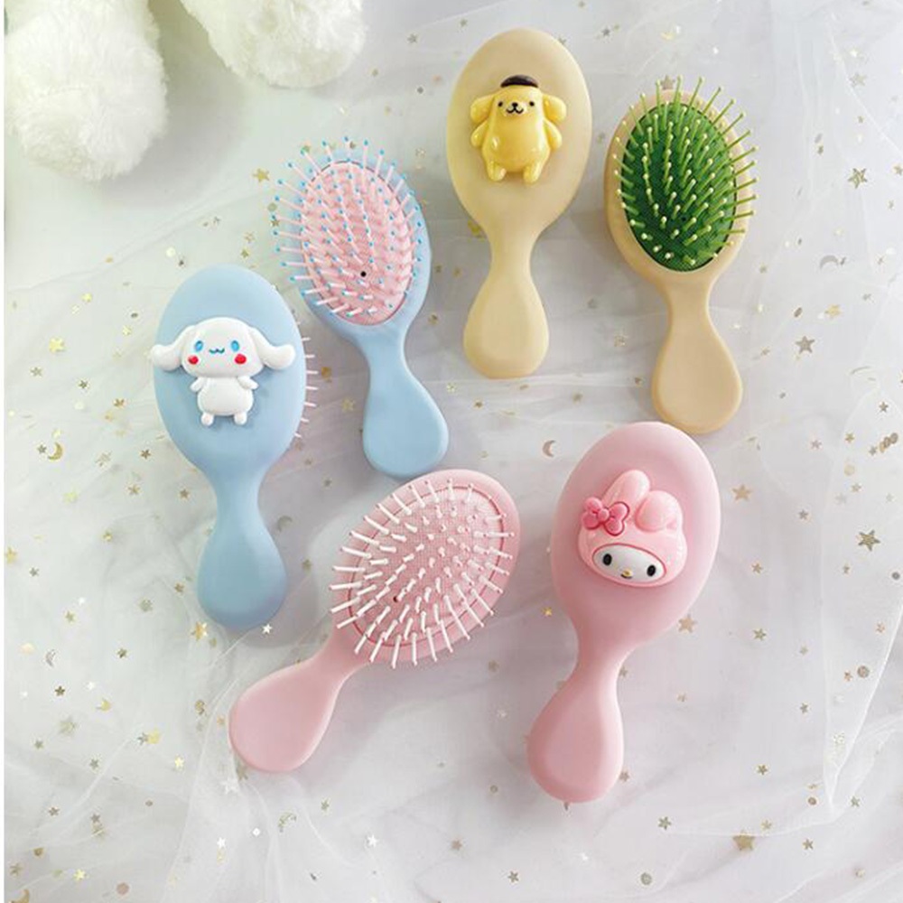Dễ Thương Lược Chải Tóc mini Chống Tĩnh Điện Hình Búp Bê Hoạt Hình Xinh Xắn