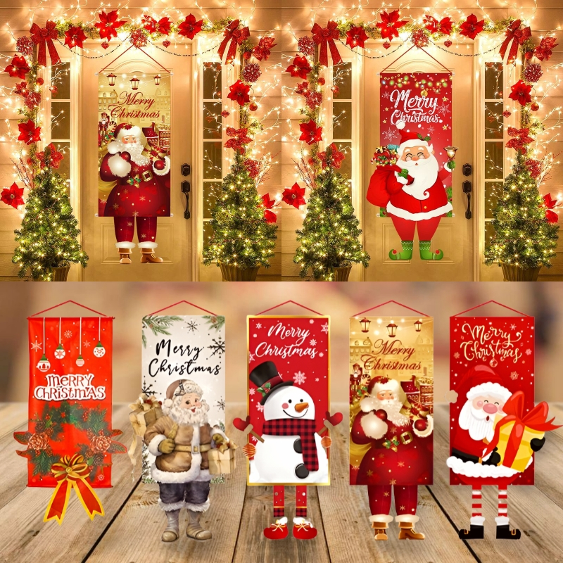 Cờ Treo Tường Trang Trí Giáng Sinh Bằng polyester 2023