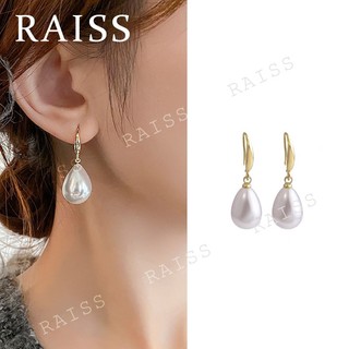Bông tai kim bạc S925 phối ngọc trai đơn giản thanh lịch cho nữ