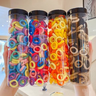 Set 100 dây buộc tóc co giãn tốt dành cho bé gái