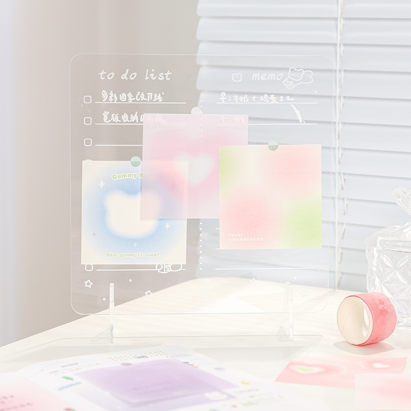 Mr. Paper 180 vé/túi tờ Dễ thương Kẹo màu Ngọt hệ Ngôi SAO Tình yêu thương Các màn tờ Không có độ nhớt Học sinh ghi nhớ Giấy thông báo Bàn tay DIY sáng tạo Nguyên liệu dán