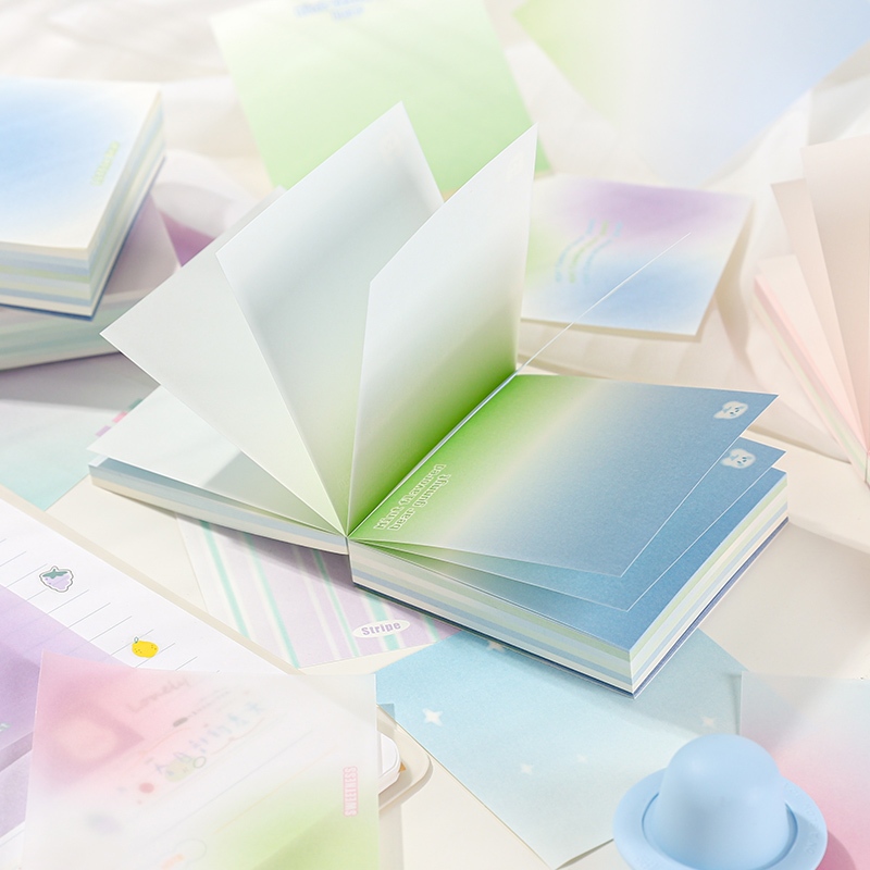 Mr. Paper 180 vé/túi tờ Dễ thương Kẹo màu Ngọt hệ Ngôi SAO Tình yêu thương Các màn tờ Không có độ nhớt Học sinh ghi nhớ Giấy thông báo Bàn tay DIY sáng tạo Nguyên liệu dán