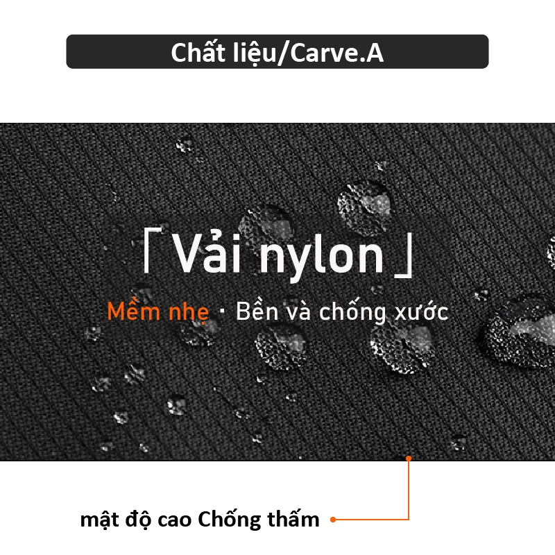 Carve.a Store Balo đeo hông túi đeo chéo nam Túi nhiều ngăn Chống trầy chống nát Túi đeo chéo nhỏ