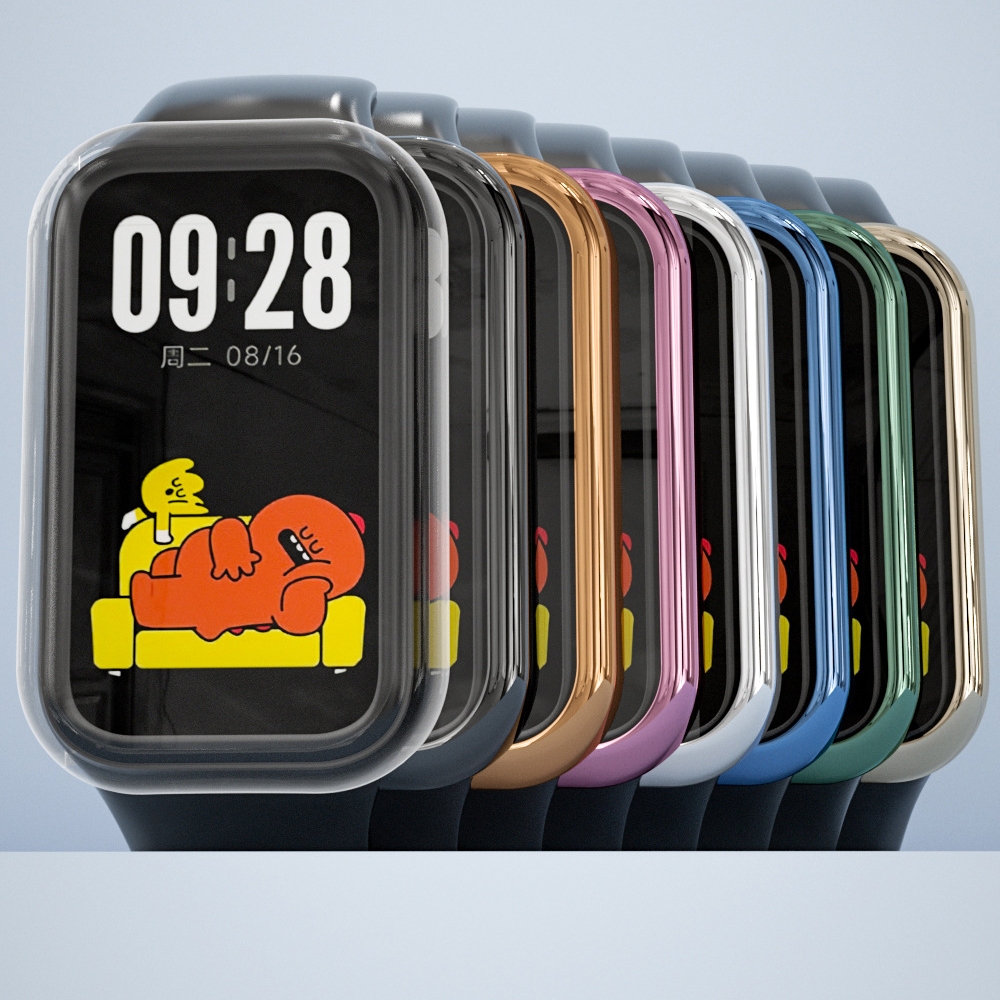 Ốp Bảo Vệ Màn Hình Đồng Hồ Thông Minh Xiaomi Smart Band 8 Active / Redmi Smart Band 2