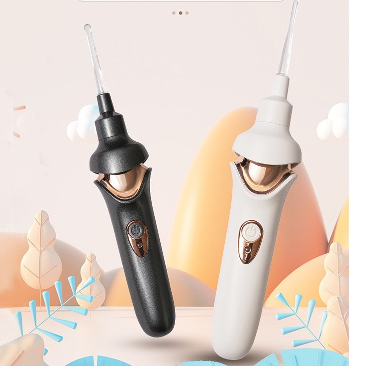Dụng Cụ Lấy Ráy Tai Bằng Điện Có Đèn led Cho Người Lớn Và Trẻ Em hút ráy tai đầu hút silicon mềm không gây xước tai