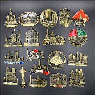 Nam Châm Dán Tủ Lạnh Hình Kim Tự Tháp london vienna Nga Ai Cập 3d Dễ Thương Bằng Kim Loại paris Trang Trí Nhà Cửa