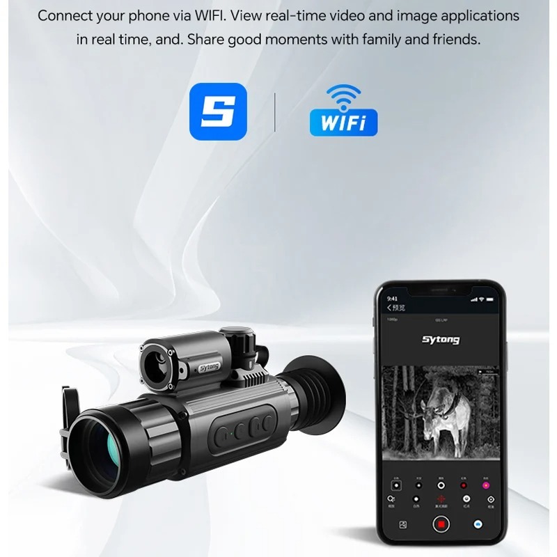 Sytong AM03 Máy chụp ảnh nhiệt hồng ngoại WIFI Tầm nhìn ban đêm Phạm vi nhiệt một mắt VS PARD / GL35R | BigBuy360 - bigbuy360.vn