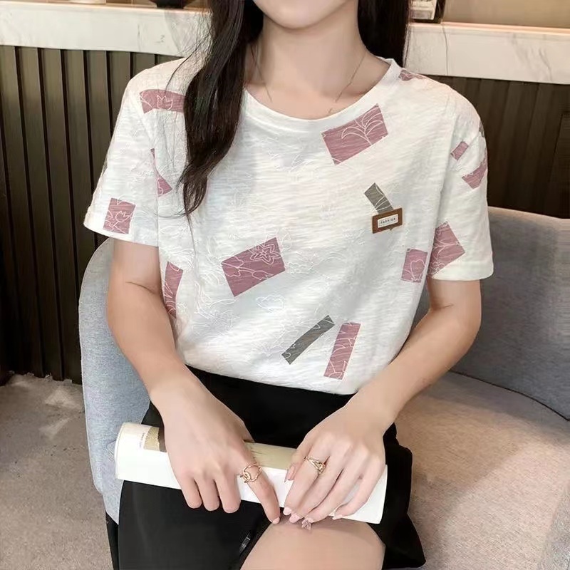 Áo Thun Tay Ngắn Dáng Rộng Phong Cách Hàn Quốc Thời Trang Mùa Hè 2023 JHZ8