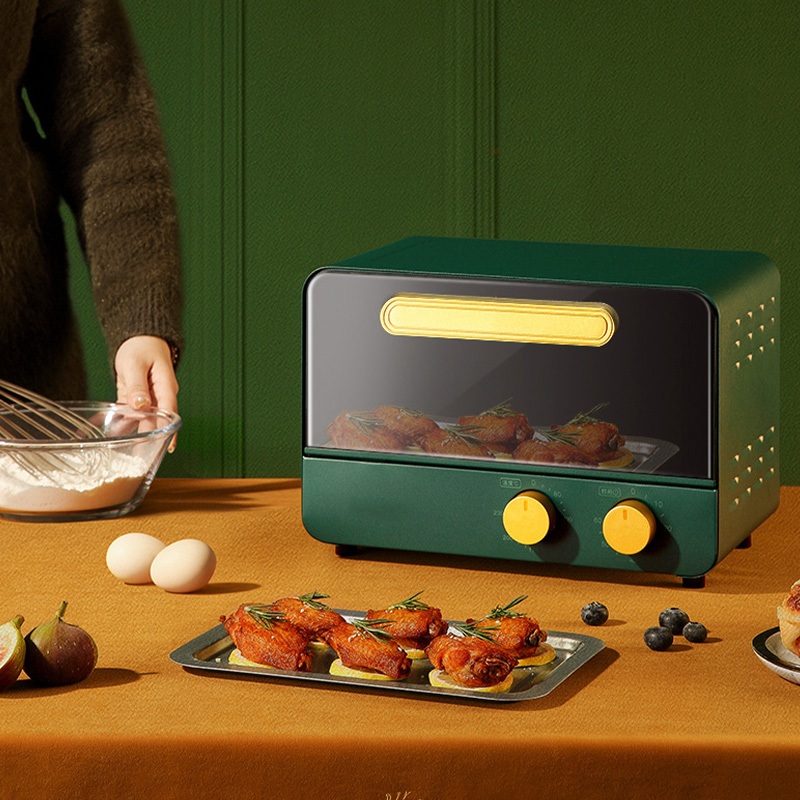 Có thể bán buôn Lò nướng mini 12L 700W Mặt bàn Đa năng hoa văn dễ thương cho bếp gia đình Sodium075 Hàng giao ngay