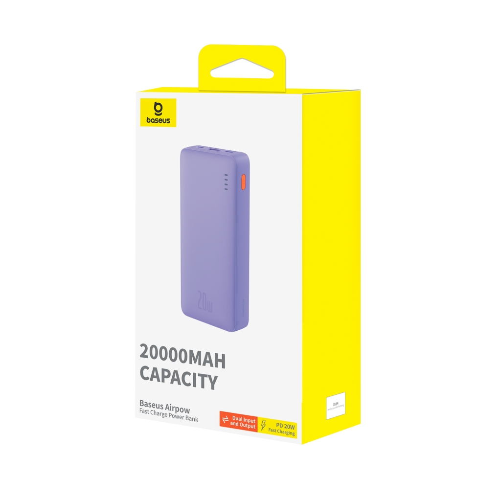 Baseus Cục Sạc Nhanh 20w 20000mah Cho iphone 15 / 14 / 13 / 12 xiaomi