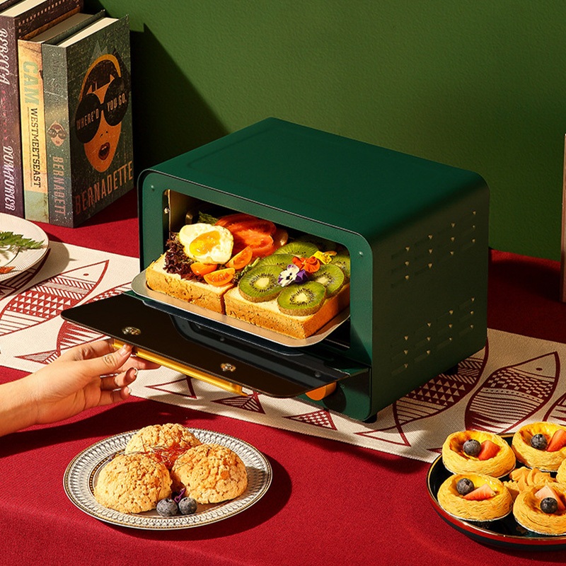 Có thể bán buôn Lò nướng mini 12L 700W Mặt bàn Đa năng hoa văn dễ thương cho bếp gia đình Sodium075 Hàng giao ngay