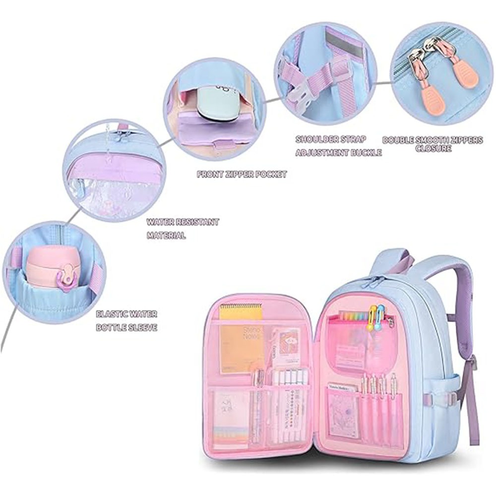 Ba Lô Đi Học Hình Thỏ Dễ Thương Cho Bé Gái Tiểu Học