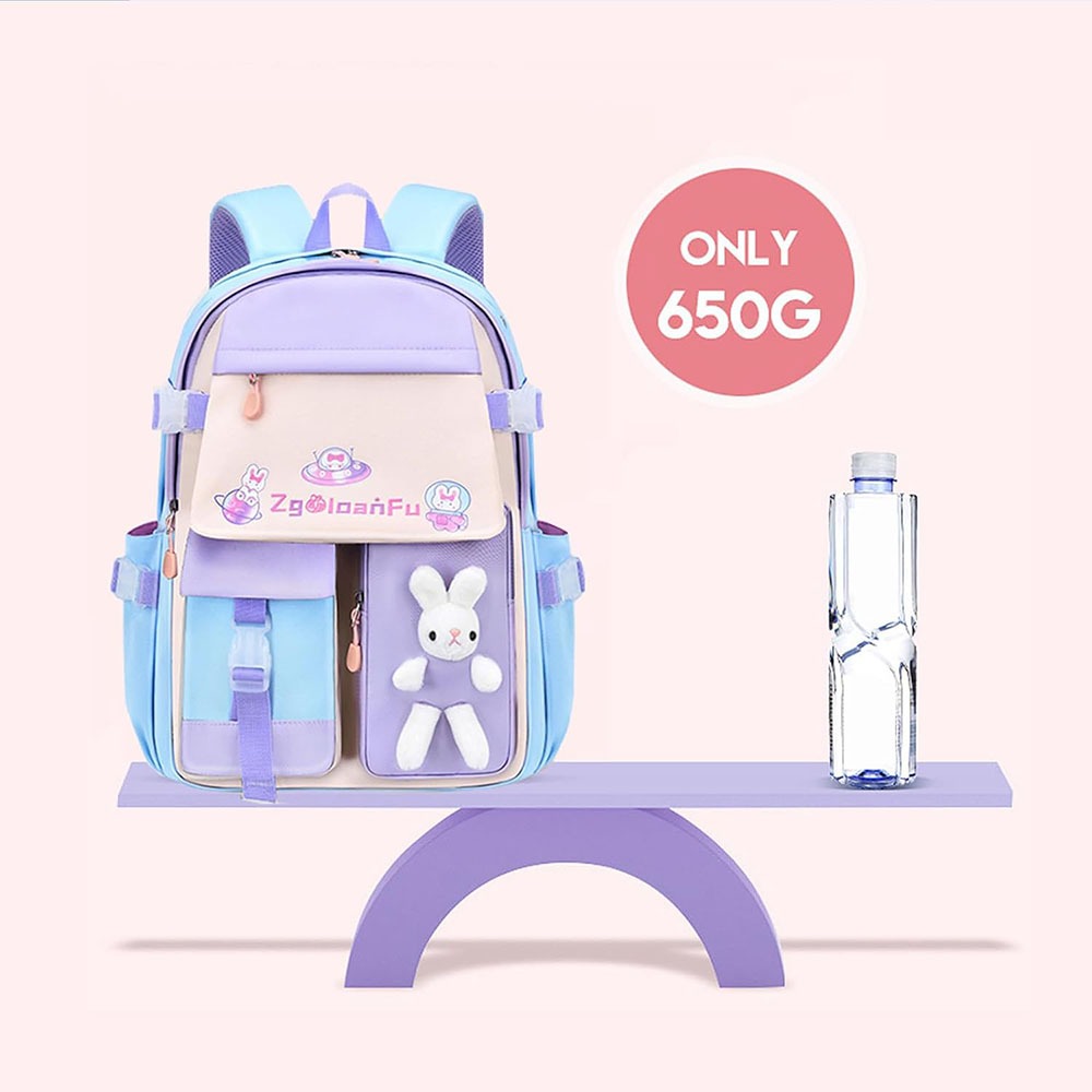 Ba Lô Đi Học Hình Thỏ Dễ Thương Cho Bé Gái Tiểu Học