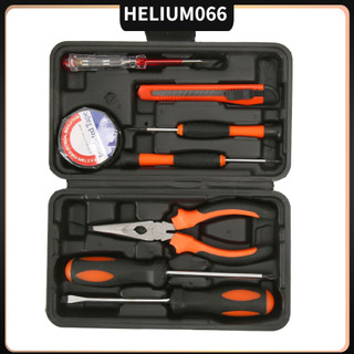 Bộ công cụ phần cứng gia đình 9 Cái dụng đa chức năng có hộp di động để bảo trì DIY Helium066