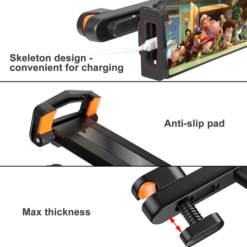 Giá Đỡ Điện Thoại / Máy Tính Bảng 4.7-12.9 inch Thông Dụng Gắn Sau Ghế Xe Hơi