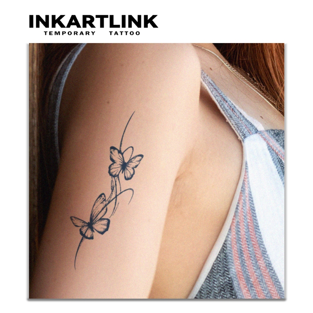 Sự kết hợp bướm miếng dán hình xăm tạm thời, hình xăm ma thuật lâu trôi không thấm nước, hình xăm giả kéo dài đến 15 ngày, hình xăm bán vĩnh viễn.