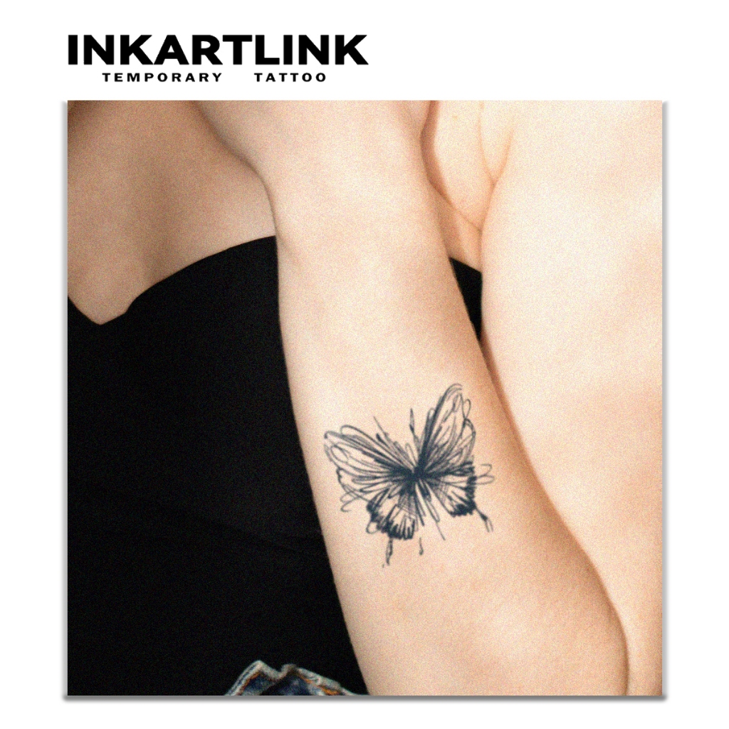 Sự kết hợp bướm miếng dán hình xăm tạm thời, hình xăm ma thuật lâu trôi không thấm nước, hình xăm giả kéo dài đến 15 ngày, hình xăm bán vĩnh viễn.