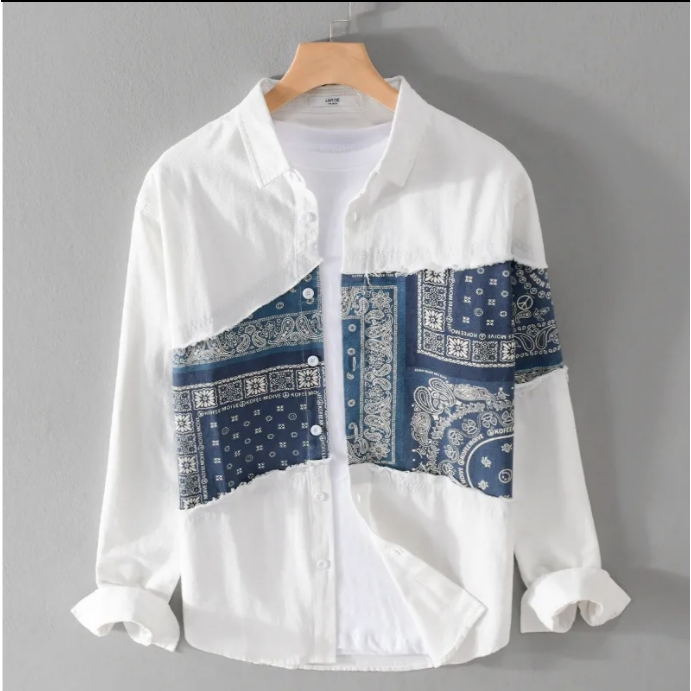 Màu Sắc Áo Sơ Mi Dài Tay Dáng Rộng Oversize Thời Trang Mùa Thu Dành Cho Nam
