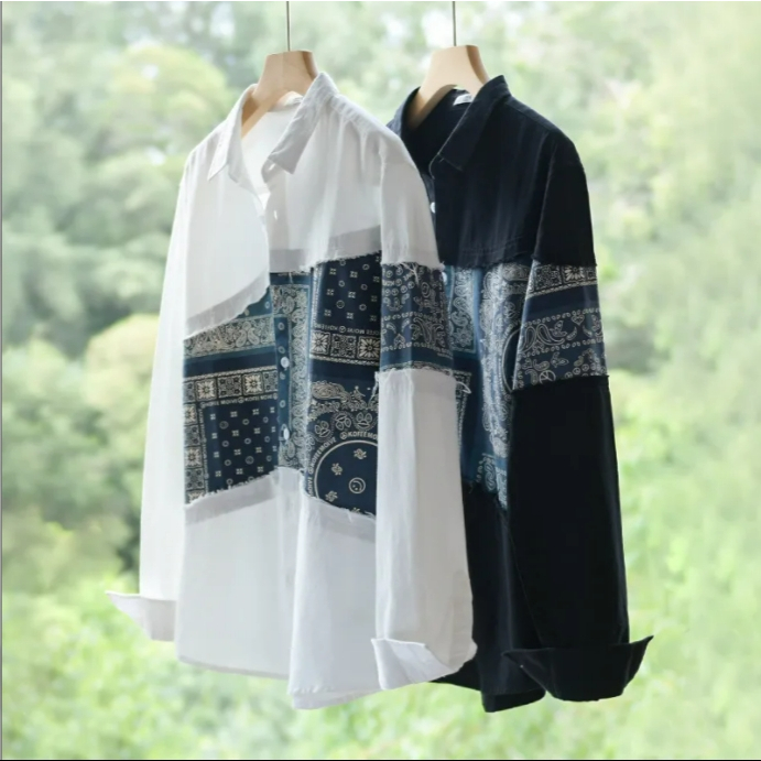 Màu Sắc Áo Sơ Mi Dài Tay Dáng Rộng Oversize Thời Trang Mùa Thu Dành Cho Nam