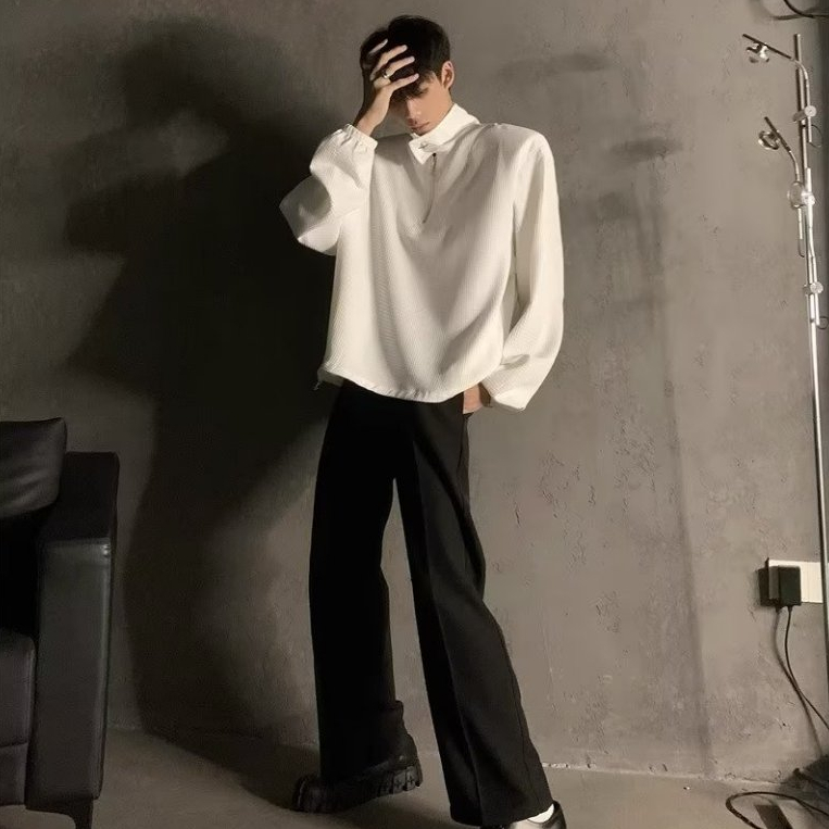 Walv grip Áo Khoác Sweater Dáng Rộng Tay Dài Có Khóa Kéo Phong Cách Hàn Quốc Thời Trang Mùa Thu Trẻ Trung Thông Dụng