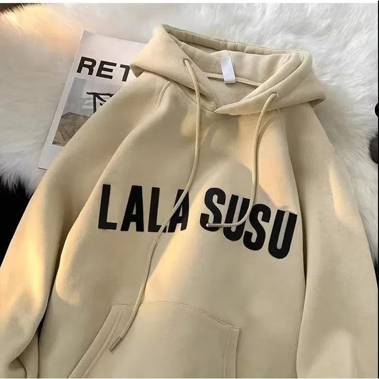 Áo Hoodie Lót Nhung Phong Cách retro Mỹ Thời Trang Cho Nam