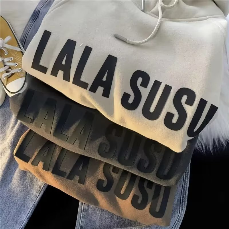 Áo Hoodie Lót Nhung Phong Cách retro Mỹ Thời Trang Cho Nam