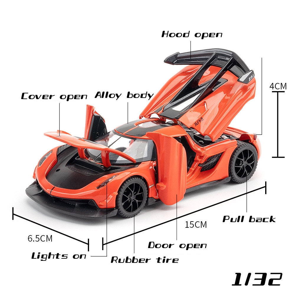 Mô Hình Xe Hơi koenigsegg Bằng Hợp Kim Tỉ Lệ 1: 32