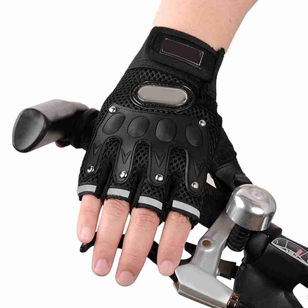 Bán hàng nóng 2 Chiếc Găng Tay Lái Xe Ngón Vải Lưới Bảo Vệ Khớp Móc Và Vòng Dây Máy