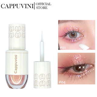  Hàng mới về Nhũ mắt dạng lỏng Cappuvini lấp lánh dùng bắt sáng cho mặt chống nước lâu trôi 