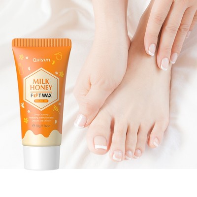 Quiyum Mặt Nạ Chân Tẩy Tế Bào Chết 50g Thành Phần Sữa Mật Ong / Mật Ong Giúp Da Khô Mềm Mịn