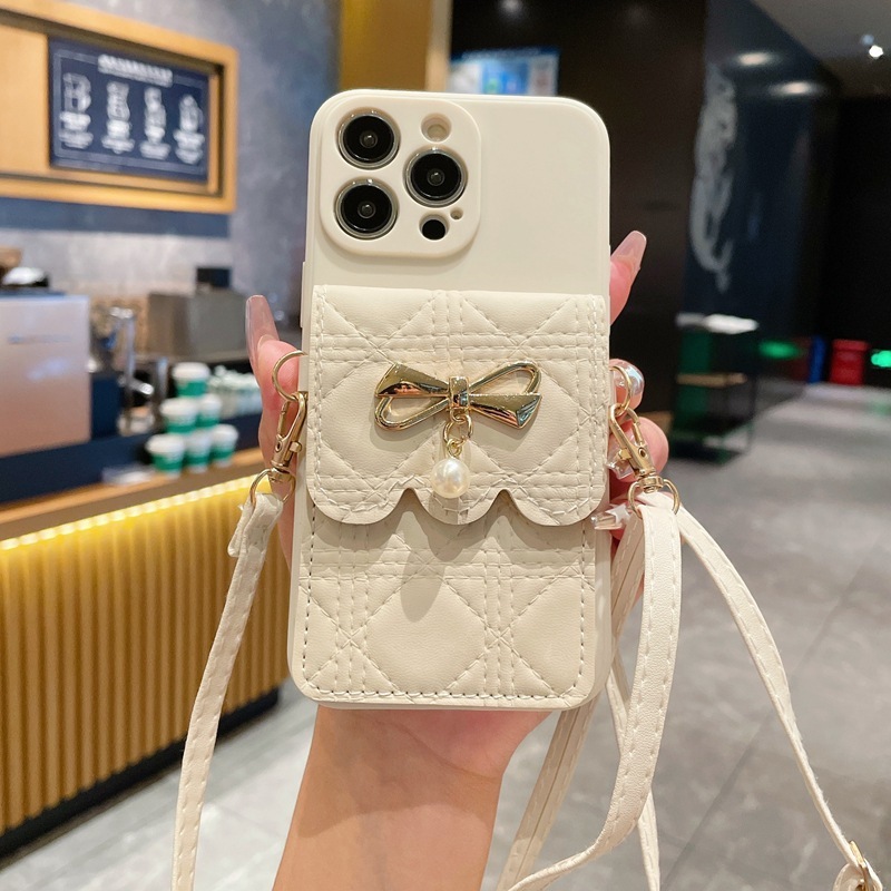 Ốp Điện Thoại Mềm Dạng Ví Đính Nơ Cho Xiaomi poco x3 x5 mi 11 lite 11t redmi 9t 10c 12c note 12 11 10 9 pro 12s 9s 9a