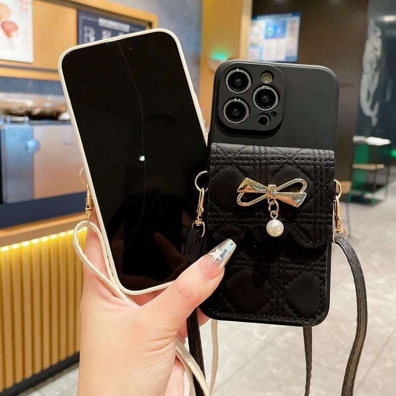 Ốp Điện Thoại Mềm Dạng Ví Đính Nơ Cho Xiaomi poco x3 x5 mi 11 lite 11t redmi 9t 10c 12c note 12 11 10 9 pro 12s 9s 9a