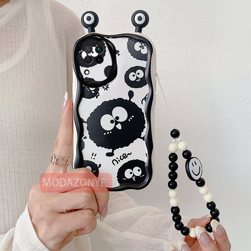 Ốp Điện Thoại Silicon Mềm Họa Tiết Vui Nhộn Có Dây Đeo Cho samsung galaxy a22 4g samsunga22