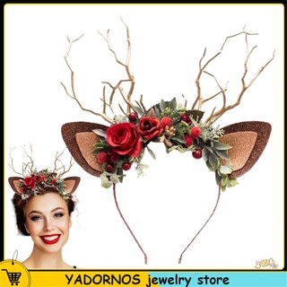 Yadornos băng đô cài tóc hình hoa, vương miện