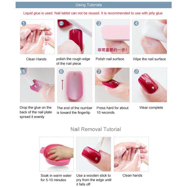 Bộ 24 Miếng Dán Móng Tay Màu Đen Mờ Thời Trang R313