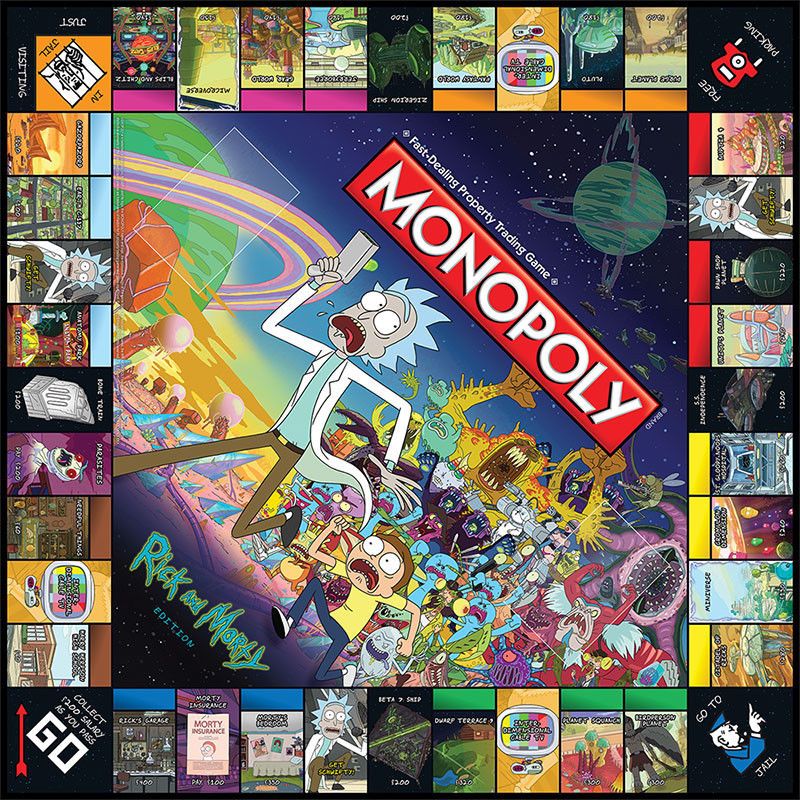 Trò Chơi board game monopoly rick and morty