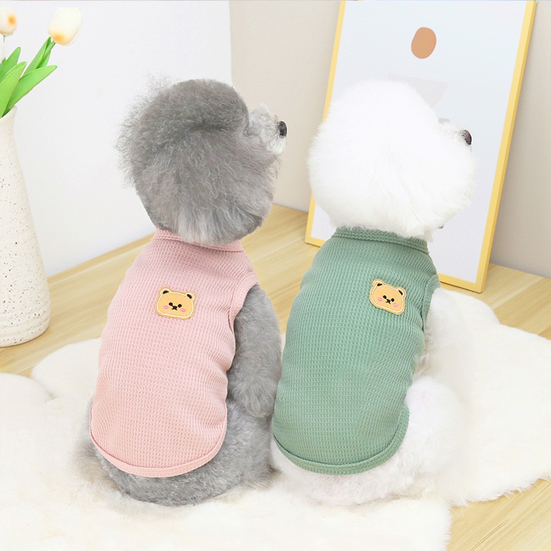 Áo Ba Lỗ Mỏng Thoáng Khí Dễ Thương Cho Thú Cưng áo cho chó quần áo cho mèo #A006