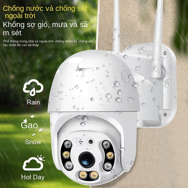Camera Theo Dõi Chuyển Động Ngoài Trời Hai Chiều hd 1080p v380 Chống Thấm Nước